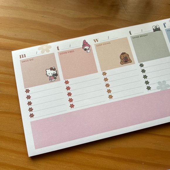 Sanrio x Erin Condren Stationery Bundle -Lined Notebook & Weekly Notepad Planner - Picture 3 of 12